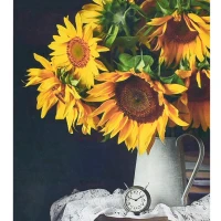 Mozaica cu Diamante 40x50 cm "Floarea-soarelui"