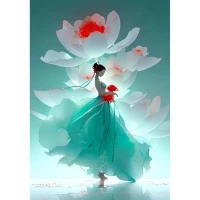 Mozaica cu Diamante 30x40 cm "Zâna florilor"