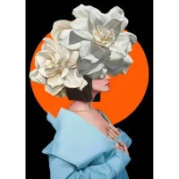 Mozaica cu Diamante 30x40 cm "Coronă de flori"