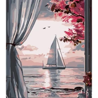 "Tablou pe numere 30x40 cm "Vis marin"