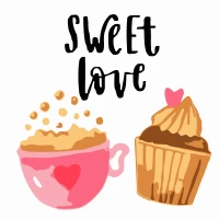 Tablou pe numere 20x20 cm "Moment dulce"