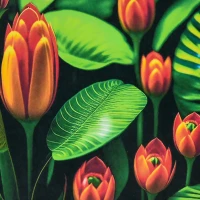 Mozaica cu Diamante 30x30 cm "Exotica flori"