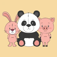 Tablou pe numere 20x20 cm "Unire neașteptață"