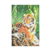 Mozaica cu Diamante 10x15 cm "Tigrul în stăpânirea sa"