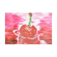 Mozaica cu Diamante 10x15 cm "Cireșe în reflexie"