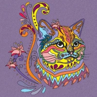 Set de desen Antistress 30x30 cm "Pisicută"