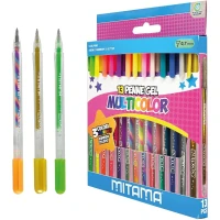 Pix gel Sclipici/Fluo/Rainbow set 13 culori 1mm