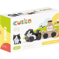 Jucarie din lemn "Pisicute vesele"(4 piese)