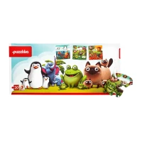 Puzzles 3 in 1 "Animalele preferate" (48piese)