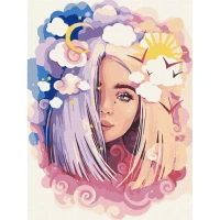 Tablouri pe numere Ideyka "Zi si noapte" 30x40cm