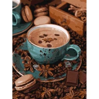 Tablouri pe numere Ideyka „Natura statica cu cafea” 30x40cm