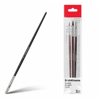 Pensule set 3buc.(2 rotunde ponei nr.2,4 + 1 plata nr.6)