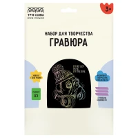 Gravura cu efect holografic "Meloman",A4, ТРИ СОВЫ