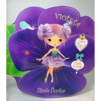 Zanele florilor Violeta carte de colorat