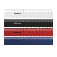 Rigla plastic 15 cm linie valuroasa div.culori ErichKrause 61761