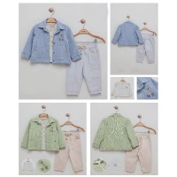 Set băieți 3 piese (jachetă, pantaloni, cămașă)