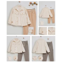 Set băieți 3 piese (cămașă, tricou, pantaloni)