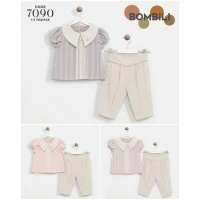 Set fete 2 piese (cămașă, pantaloni)