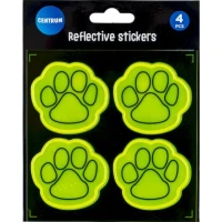 Stickere reflectorizante PAW, galben-neon
