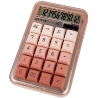 Calculator 12 digiti (en.solara+AAA battery) roz