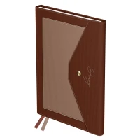 Agenda nedatata, А5, 136foi, copertat, piele ECO, "Clutch. Sangria", BG