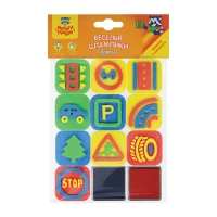 Stampilute EVA "Semne de circulatie", set 10 buc. MULTI PULTI