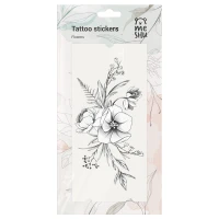 Abtibild-Tatuaj  "Flowers",3 foi, 9*19см,MESHU