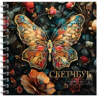 Sketchbook 40foi, 170*170 "Butterfly", pe spira, laminare mata,120gr/m2 / BG