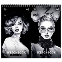 Sketchbook 40foi,105*195мм, "Fashion Week", pe spira, 120gr/m2 / BG