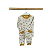 Pijama zoo portocala baieti
