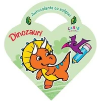 Autocolante cu sclipici. Dinozauri