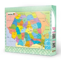 Puzzle 120ps. Harta Romaniei