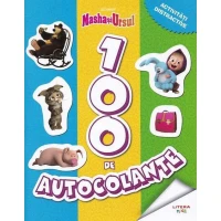 MASHA SI URSUL. 100 de autocolante. Activitati distractive